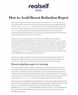 5. 14 How to Avoid Breast Reduction Regret